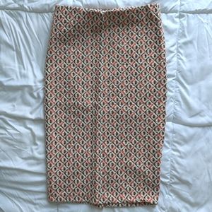 Zara printed skirt